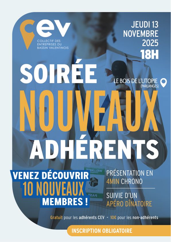 soirée réseau nouveaux adhérents